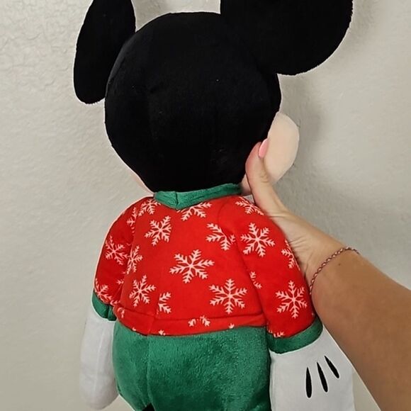 Christmas Disney Mickey Mouse Holiday Plush Large - Picture 4 of 8